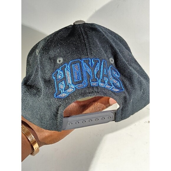 Vintage Georgetown Hoyas Snapback Hat Navy Blue Embroidered Adjustable Cap - Picture 5 of 9